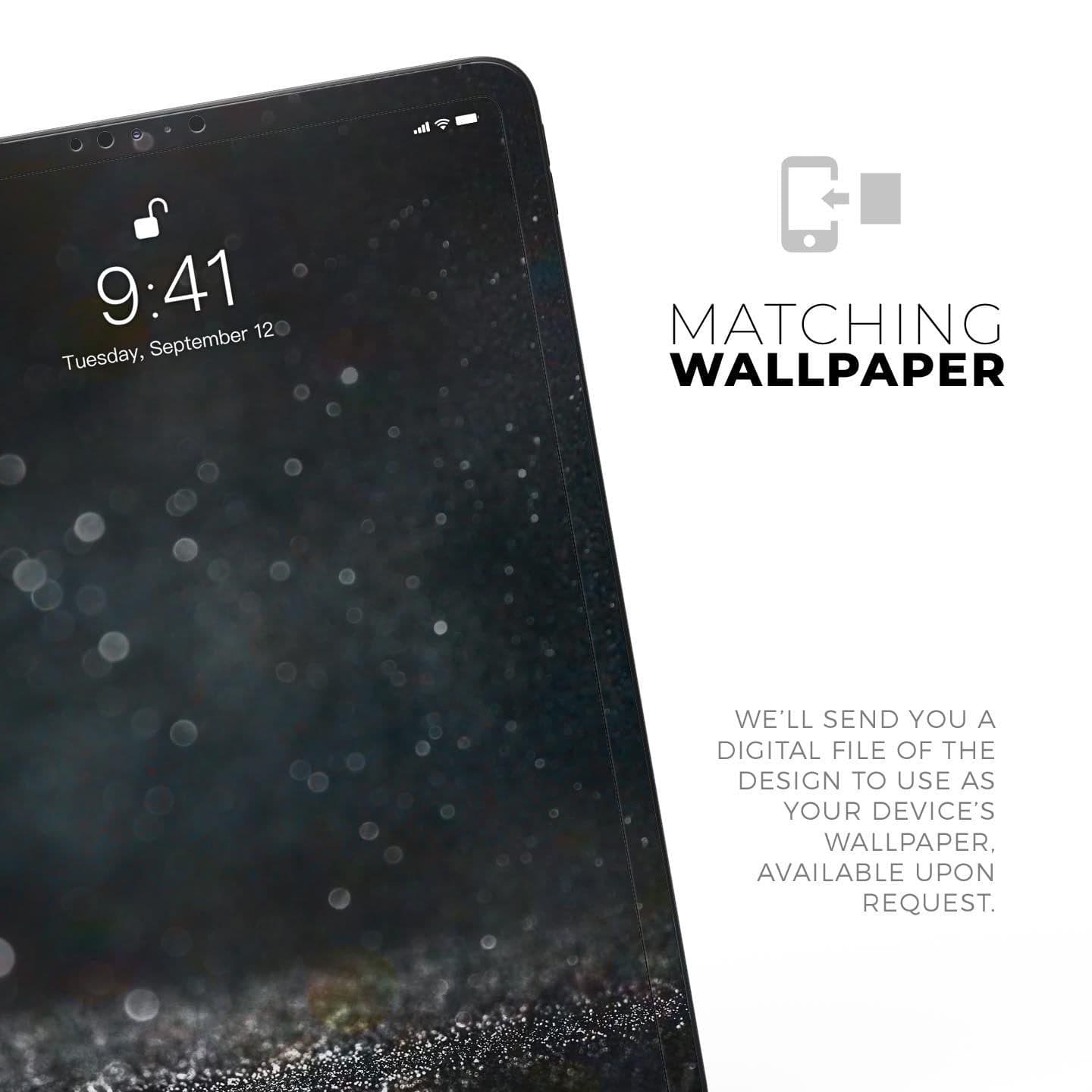 image-Black Unfocused Glowing Shimmer - Full Body Skin Decal for the Apple