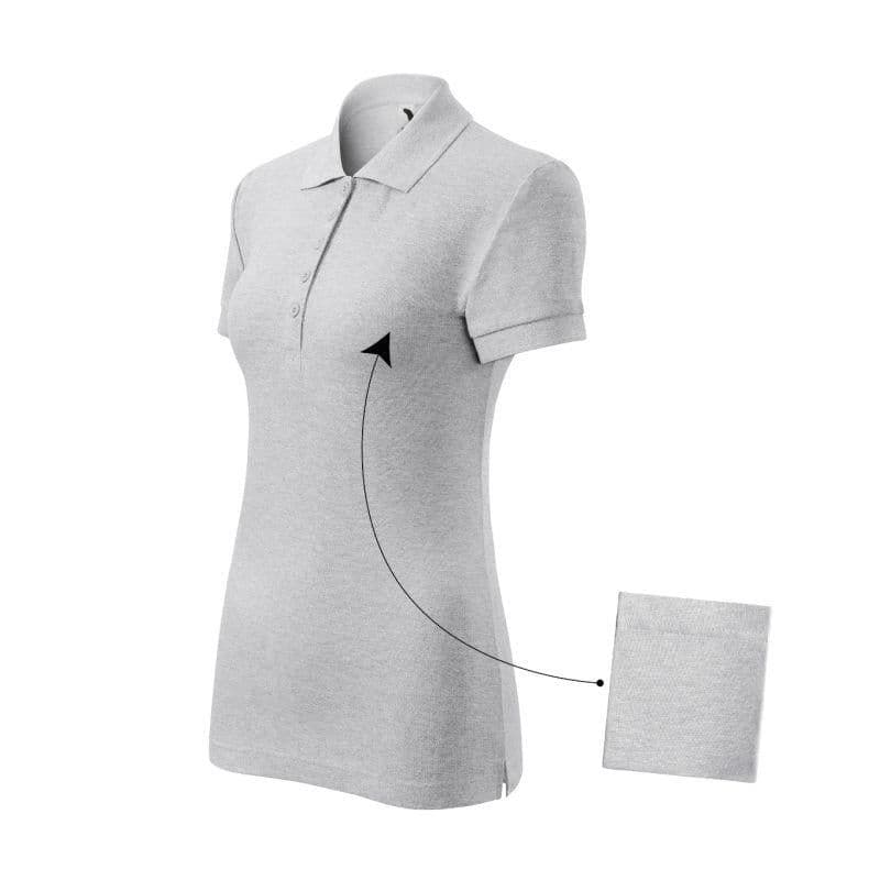 image-Malfini Cotton polo shirt W MLI-21303 light gray melange