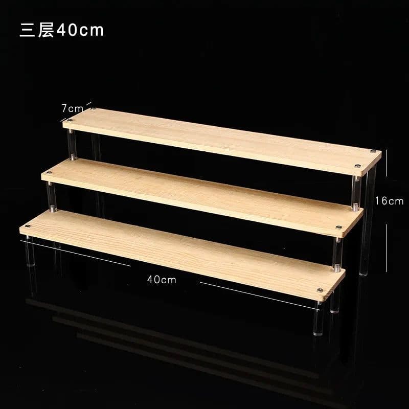 image-Acrylic Display stand for Amiibo Funko POP Figures,Cupcake Cosmetic Nail Polish Clay Figurine Jewelry for Display Stand Riser