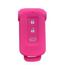 image-Silica Gel Car Key Cover Case For Mitsubishi Outlander 2014 Pajero Delica Key Holder Remote Control Case For Keychain Alarm