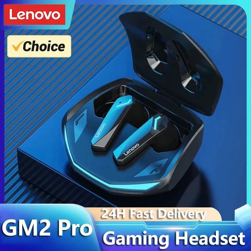 image-Choice Lenovo GM2 Pro TWS Wireless Headphones Earphone Bluetooth-compatible 5.3 Waterproof Headset with Mic for Xiaomi iPhone