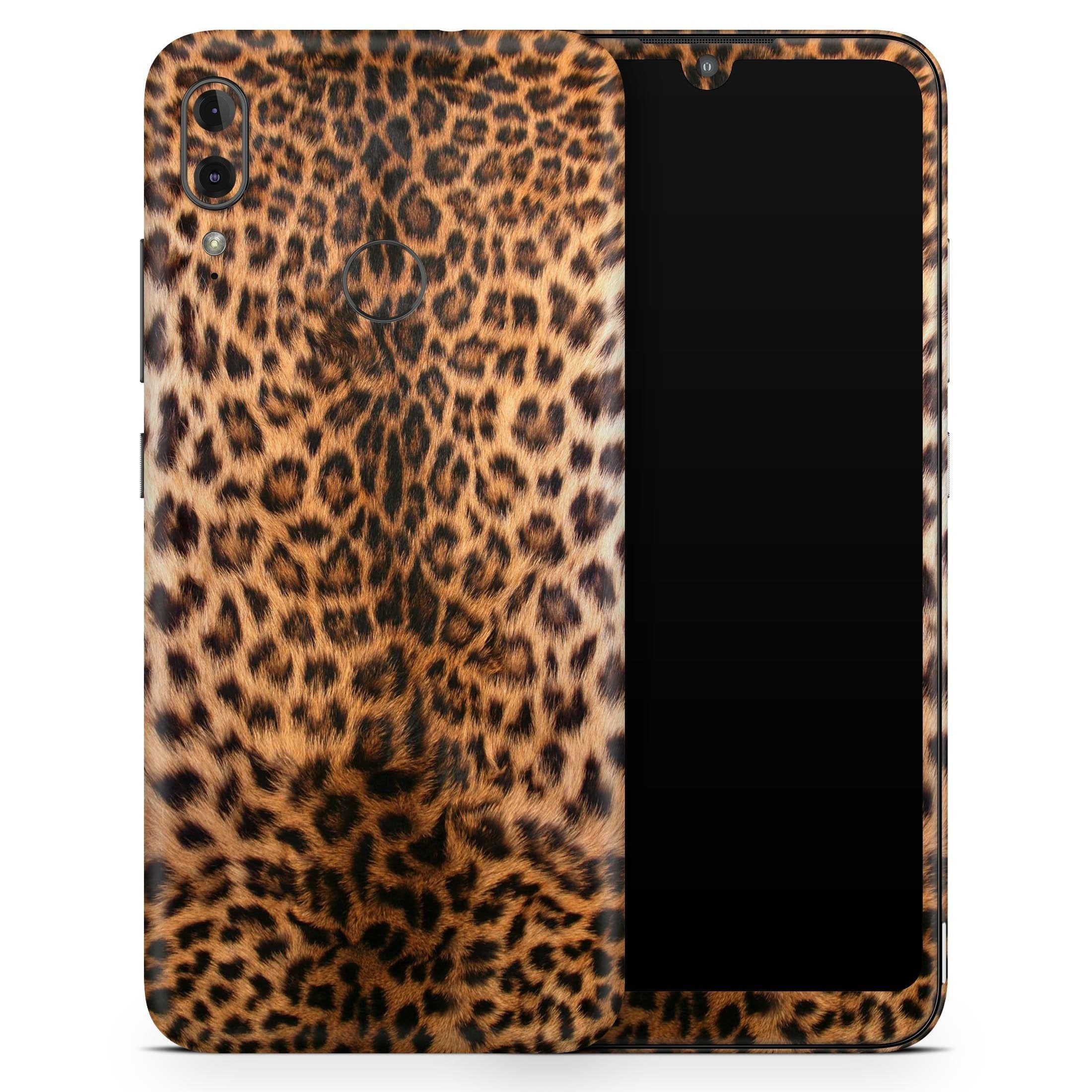 image-Mirrored Leopard Hide - Full Body Skin Decal Wrap Kit for Motorola