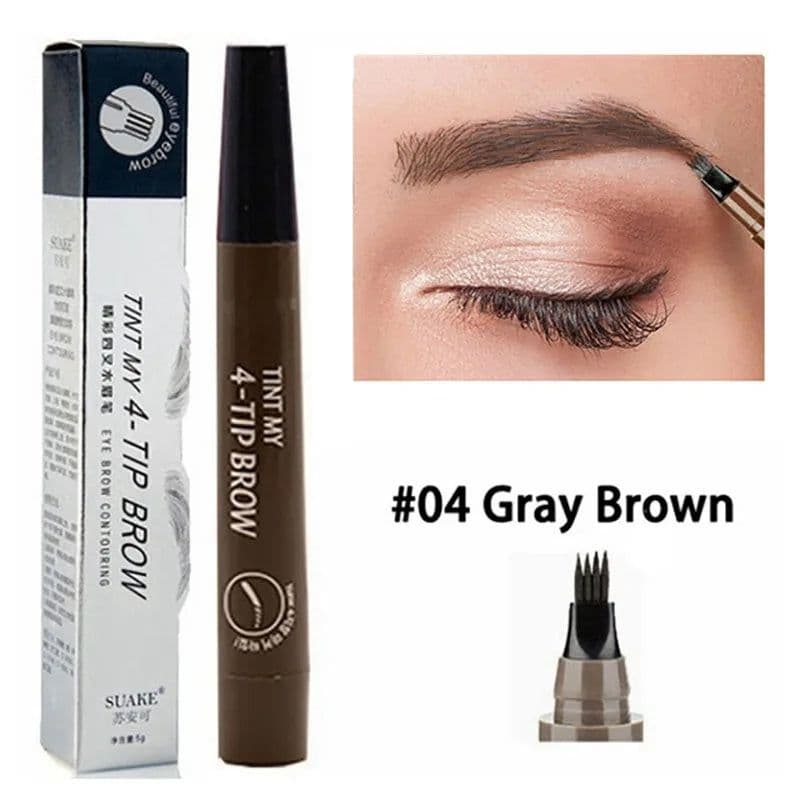 image-4 Point Eyebrow Pencil Maquillajes Para Mujer Waterproof Liquid Eyebrow Pen Makeup Long Lasting Cosmetic Microblade Brow Pencil