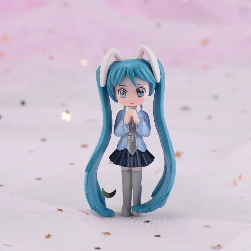 image-Long Hair Beauty Figurine DIY Teen Heart Decoration Cake Decoration Fairy Garden Miniatures Cartoon Kids Gifts Home Decor