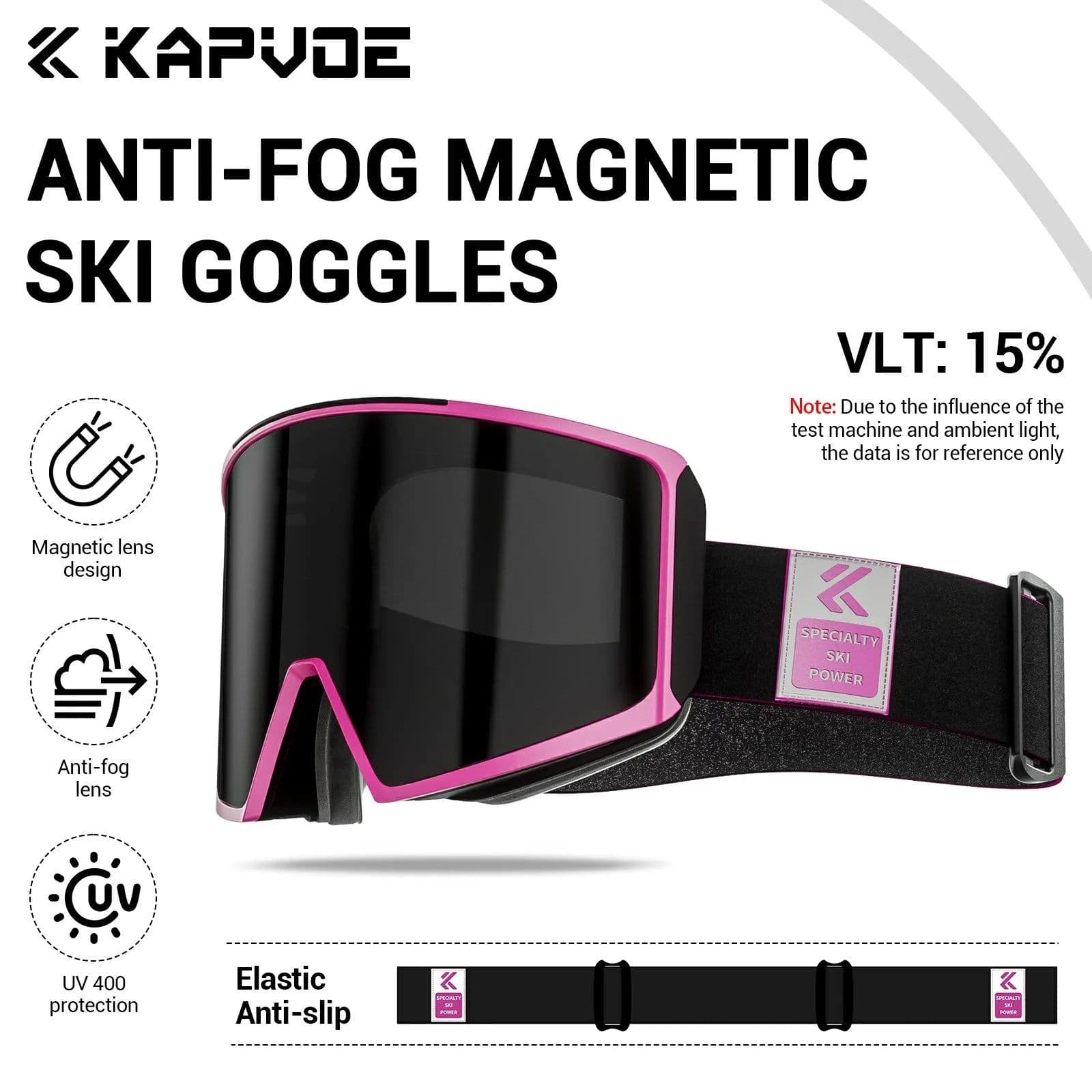 image-KAPVOE Photochromic Men Women Outdoor Sports Ski goggles Anti-fog Snowboarding Snowmobile Glasses UV400 Teen Charistmas Cycling