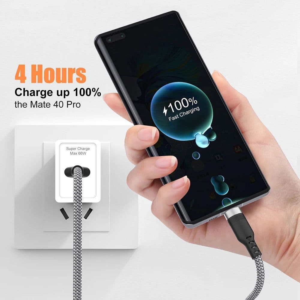image-USB Type C 6A Super- Charging Cable For Huawei USB C Extended 1m 2m 3m 5m 8-Meter Cable For Xiaomi Vivo Leeco OnePlus Oppo