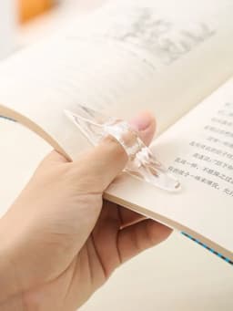 image-Thumb Book Support Acrylic Reading Book Page Finger Support Holder Bookmark Easy To Open Books Reading Assistant Tool