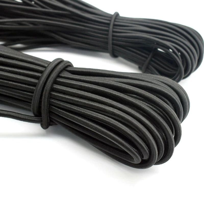 image-1/2/3/4/5mm High-Quality Round Elastic Band Cord Elastic Rubber white black Stretch rubber For Sewing Garment DIY Accessories