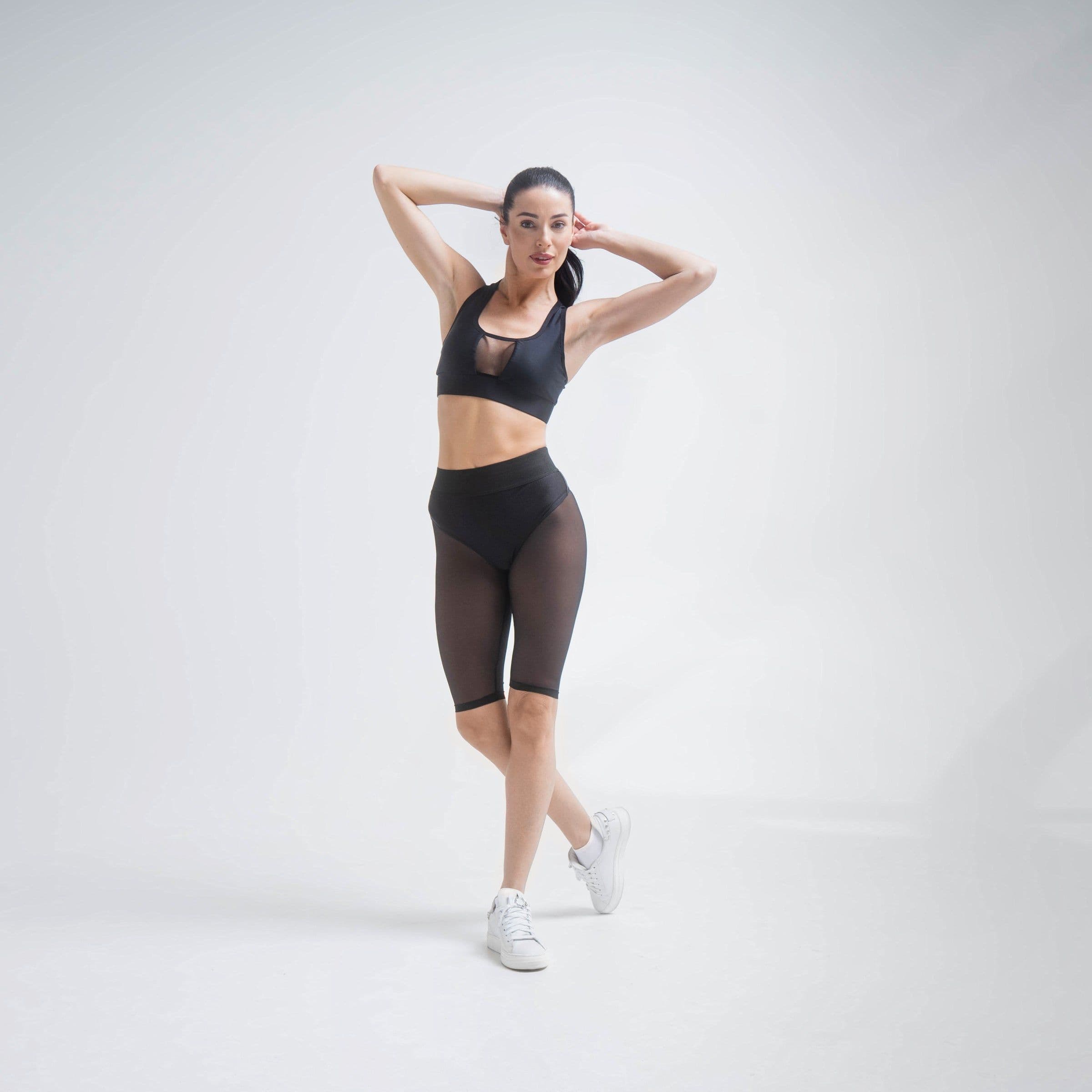 image-Black Mesh Shorts