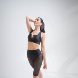 image-Black Mesh Shorts