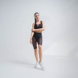 image-Black Mesh Shorts