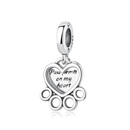 image-Original 925 Sterling Silver Charms Love Pets Dog Cat Paw Print Pendant Beads Fit Brand Bracelets Necklaces Women DIY Jewelry