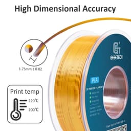 image-Geeetech Three Tri Color Silk PLA Filament , 3D Filament 1,75 mm 1KG Spool Wire (+/-0.03mm) Vacuum packaging, special color