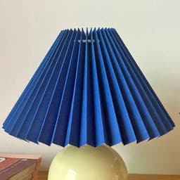 image-Pleated KD table lamp lampshade E27 Korea ins wall lamp lampshade modern minimalist DIY Nordic washable lampshade