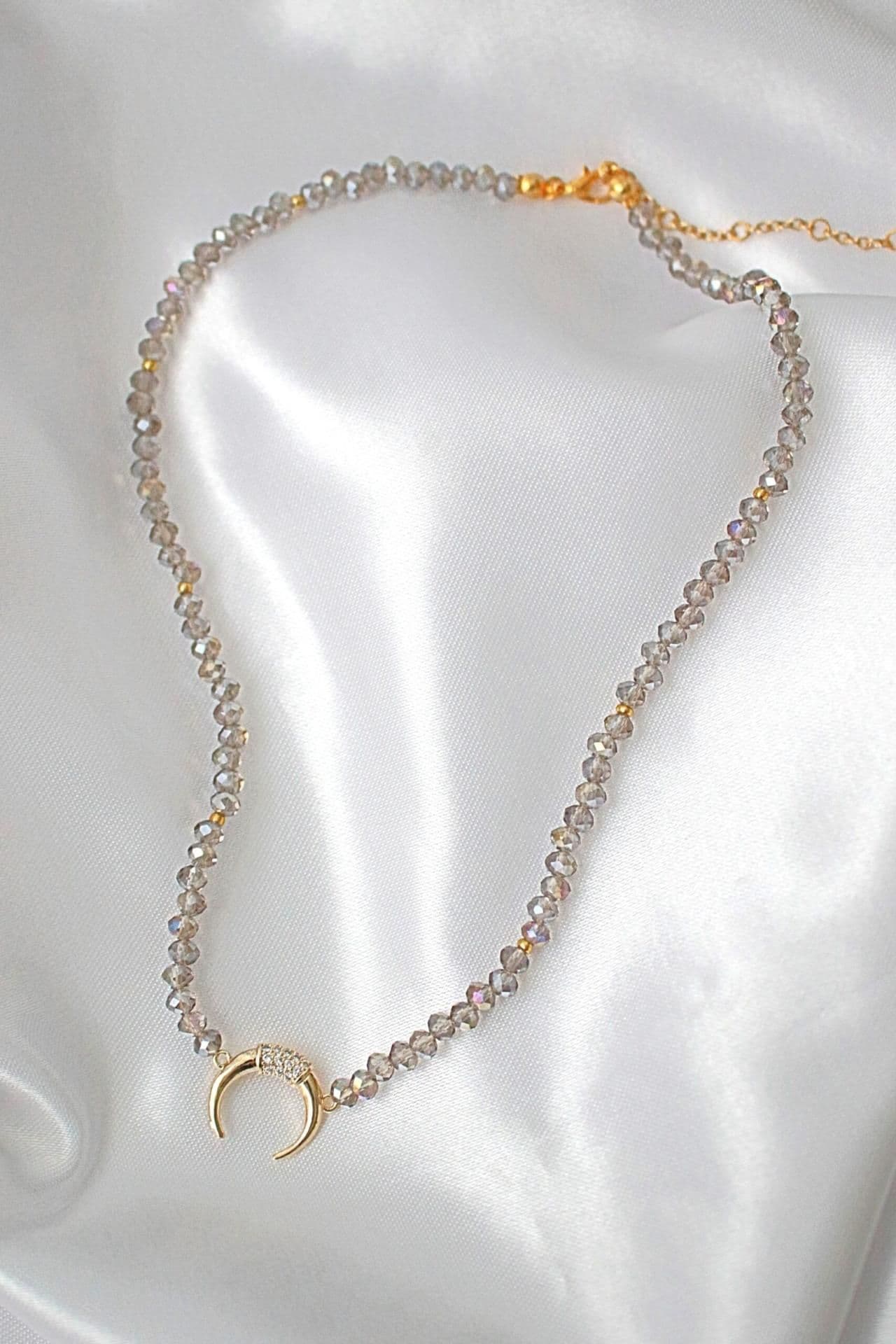 image-"Mermaid Spell" | 18K Chrome Austrian Crystals Choker