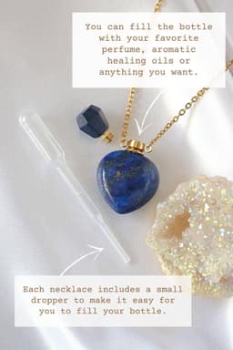 image-Royal Bottle | 24K Natural Lapis Lazuli Crystal Bottle Necklace