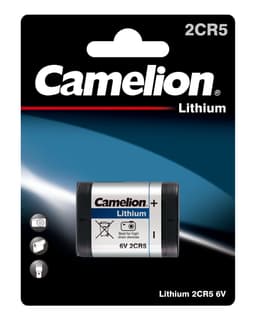 image-Camelion 2CR5 6 Volt Lithium Primary 1pk Blister Non-Rechargeable