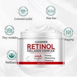 image-Retinol Lifting Firming Cream Collagen Smooth wrinkles Face Cream For Moisturizer Whitening Brighten Skin Products