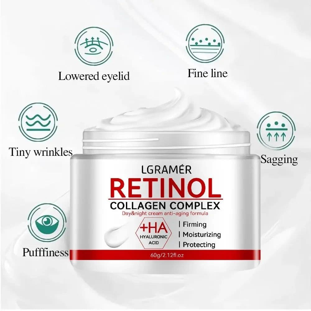 image-Retinol Lifting Firming Cream Collagen Smooth wrinkles Face Cream For Moisturizer Whitening Brighten Skin Products