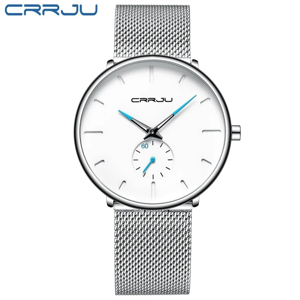 image-CRRJU Sports Mens slim Watches Top Brand Luxury Waterproof Sport Watch Men Ultra Thin Dial Quartz Watch Casual Relogio Masculino