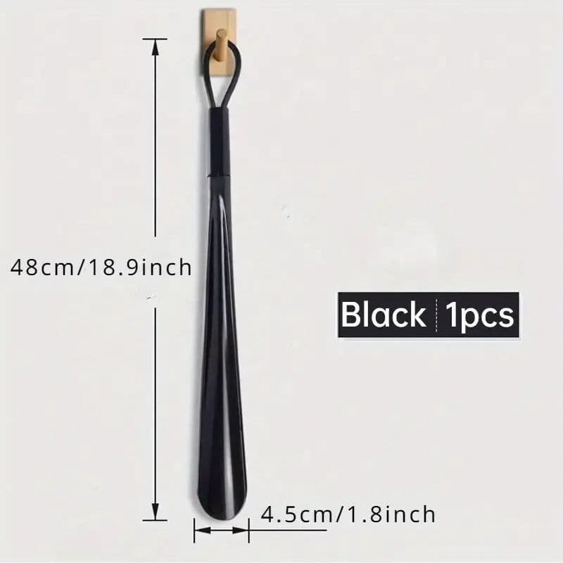 image-1pc Extra long flexible plastic shoe horns do not require bending durable shoe spoons for pregnant women wearing shoe assistants