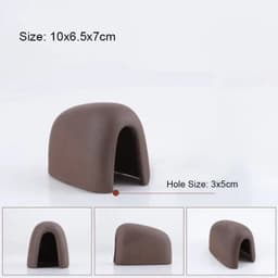 image-Large Ceramic Aquarium Decoration Fish Shrimps Shelter House Pottery Scorpion House Canister Simulation Stone Fish Tank Decors