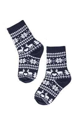image-NORTH POLE blue cotton socks for kids