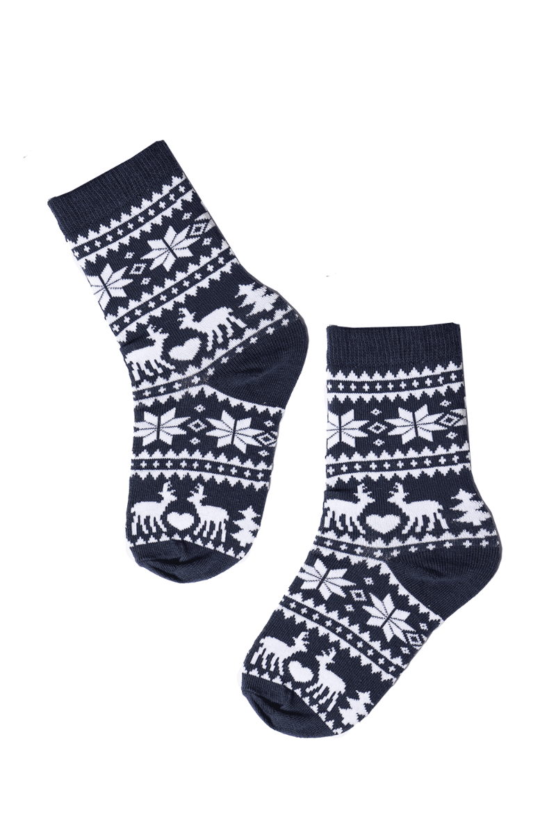 image-NORTH POLE blue cotton socks for kids