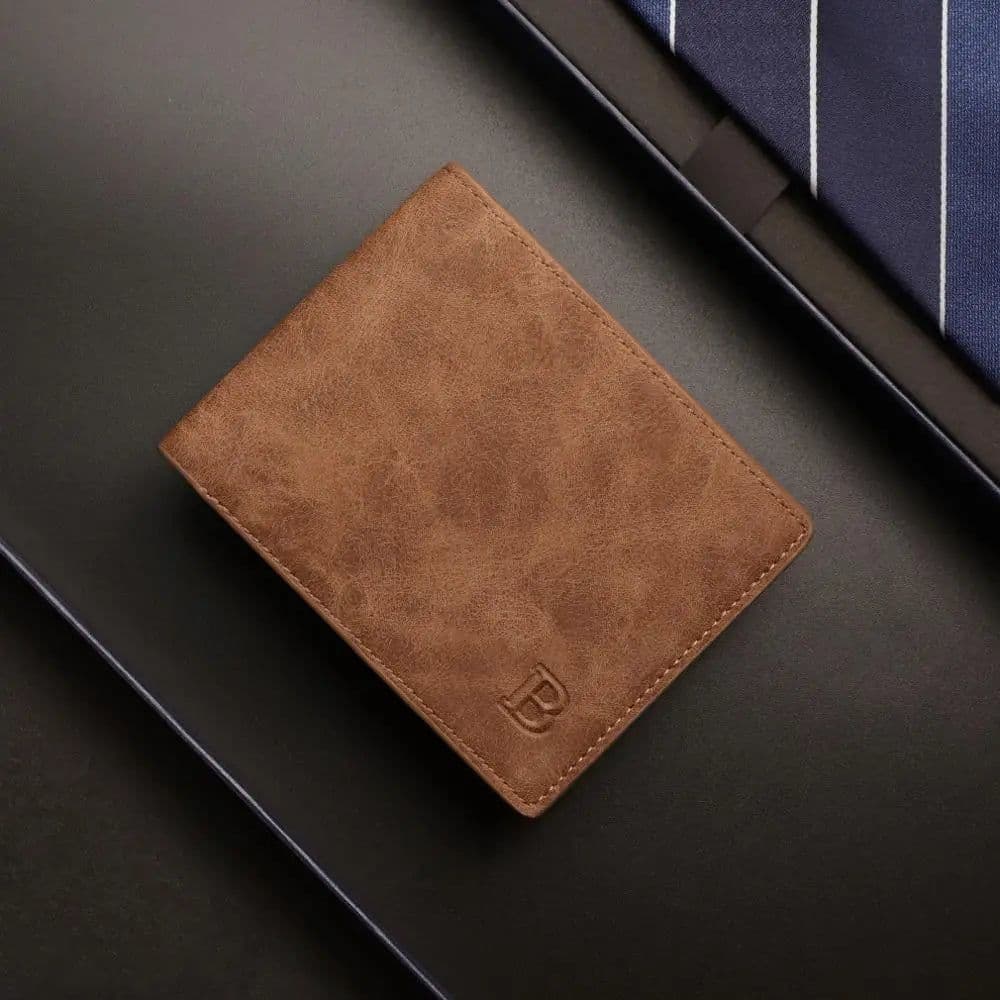 image-Picture Wallet Custom Engraving Wallet Frosted Retro Multifunction Wallets Multi Card Holder Leisure Coin Bag Father's Day Gift