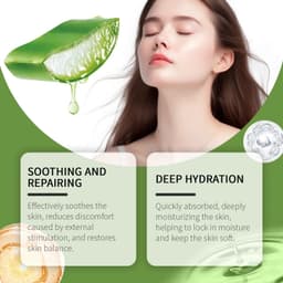 image-Eelhoe Aloe Vera Skin Care Series Fade Fine Lines Light Weight Improving Elasticity Nourishing Hydrating Facial Moisturizing Set
