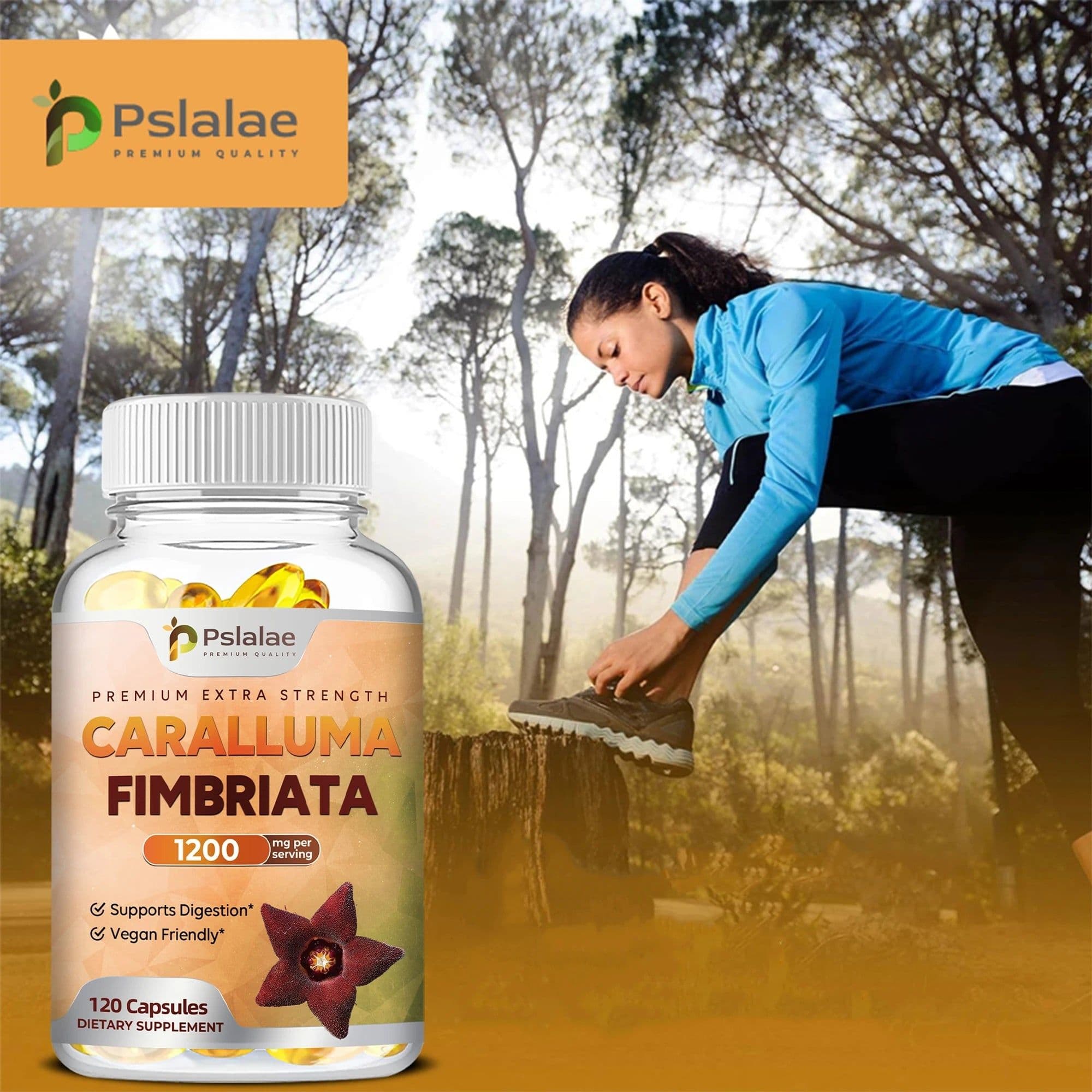 image-Caralluma Fimbriata Capsules - Improves Endurance, Improves Concentration, Boosts Metabolism, Immune Support - 120 Capsules