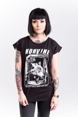 image-WOLF Women's Rolled Sleeve Tunic T-Shirt