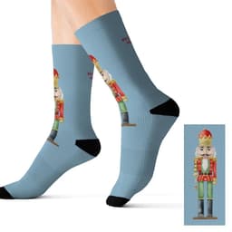 image-Nuts for the Holiday Nutcracker Fun Novelty Socks