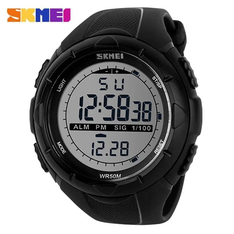 image-SKMEI Fashion Simple Sport watch Men Military Watches Alarm Clock Shock Resistant Waterproof Digital Watch reloj hombre 1025