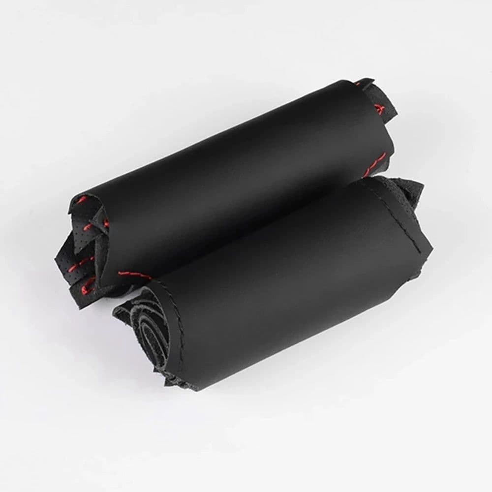 image-Custom Anti-Slip Microfiber Leather Car Steering Wheel Cover For Ford F-150 F-250 F-350 F-450 F-550 F-600 F-650 F-750 2015-2021
