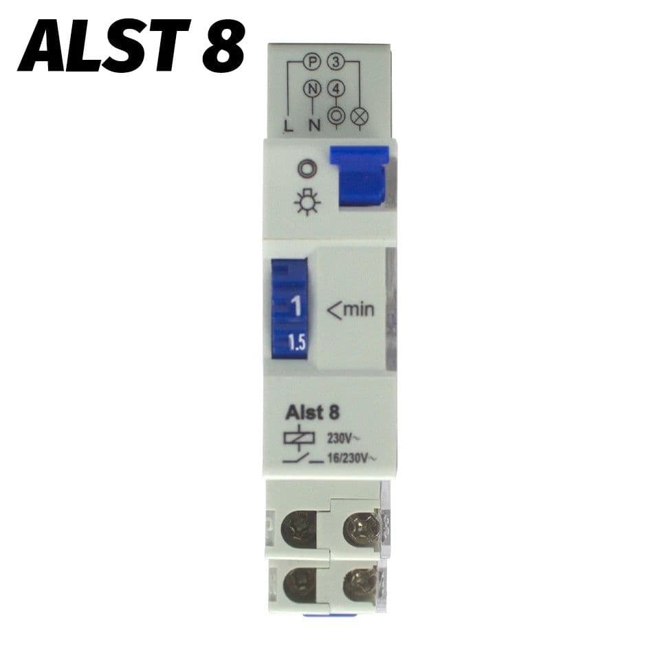 image-ALC18 Din rail staircase light time switch timer controller for Corridor Lighting Mechanical Din Rail Timer 16A 220V