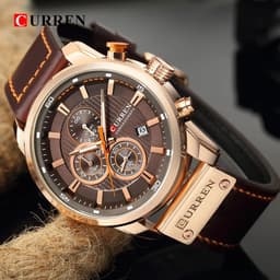 image-CURREN Fashion Date Quartz Men Watches Top Brand Luxury Male Clock Chronograph Sport Mens Wrist Watch Hodinky Relogio Masculino