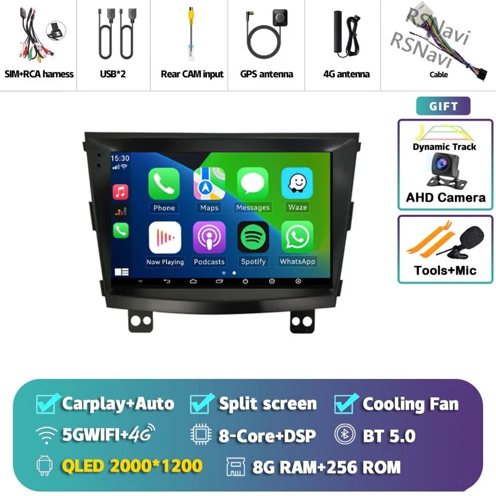 image-Android 15 Carplay Auto 2K Screen Car Radio Multimedia Player For SsangYong Tivoli 2015 -2022 Autoradio Stereo 2din Head Unit