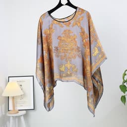 image-Silk Scarf Shawl - Women's Summer Sunscreen Large