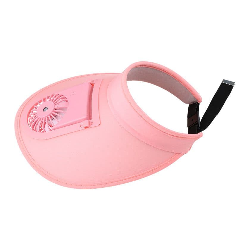 image-Men's Solar Fan Hat with Logo