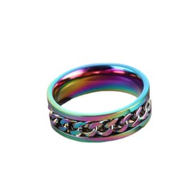 image-New simple transfer jewelry men's titanium steel rotatable beer bottle chain ring personality domineering ring