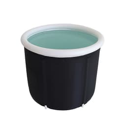 image-Inflatable Bath Bucket - Black Balloon Style (85*75) PVC Bath Tub
