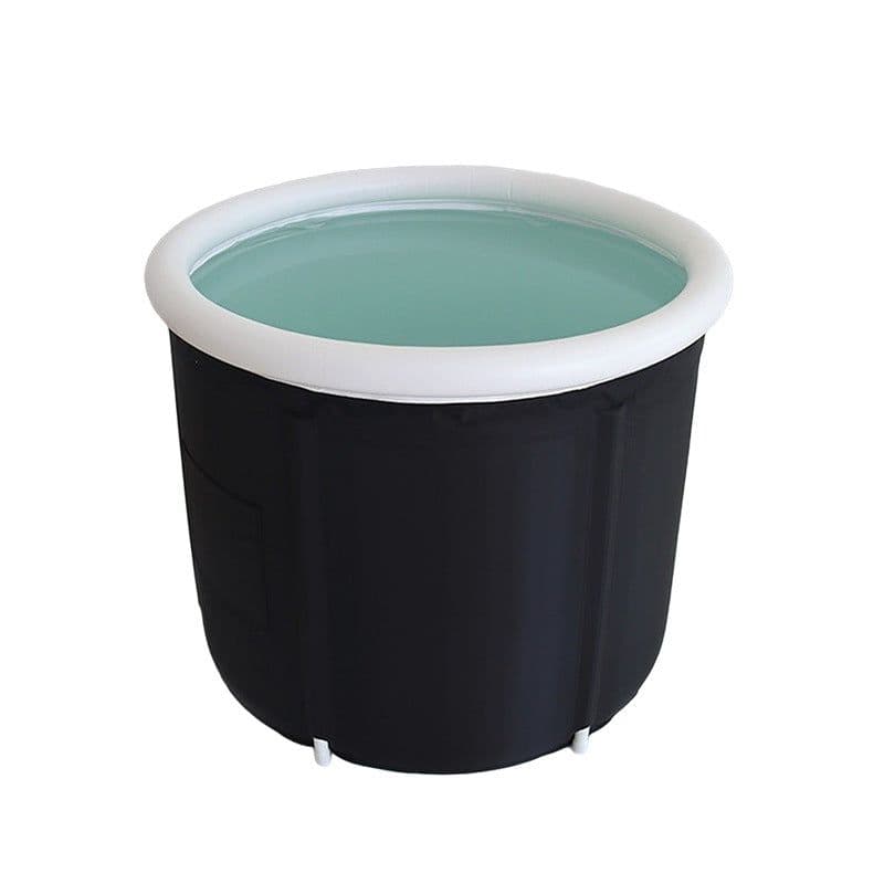 image-Inflatable Bath Bucket - Black Balloon Style (85*75) PVC Bath Tub