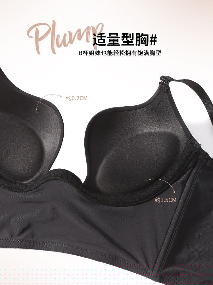 image-Cotton Bra Set 38/85AB White 3/4 Cup