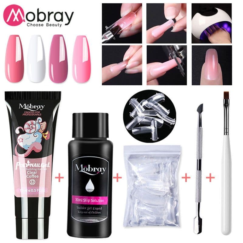 image-Manicure Crystal Extension Glue Set 5-Piece Full Set Explosive Style Nail Tools