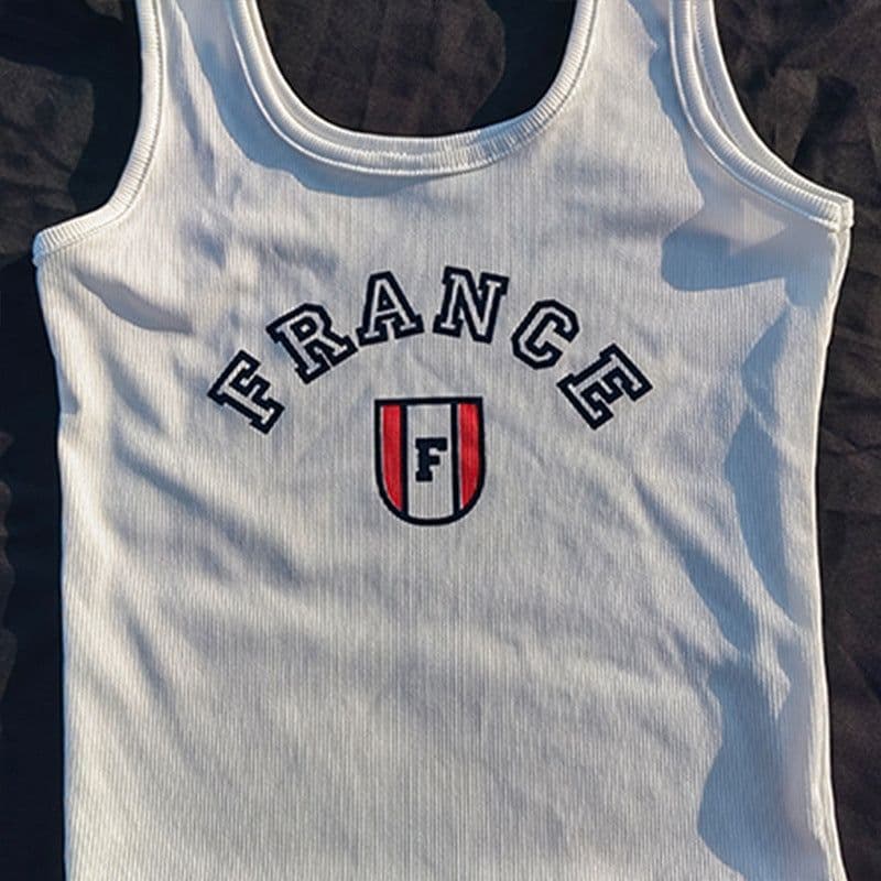 image-European American Y2K Blue Crop Top - Slim Fit