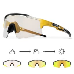 image-Kapvoe Sport Cycling Glasses - Photochromic TR90 Half Frame