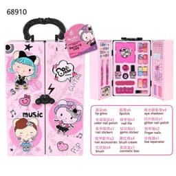 image-Kids Makeup Toy Suitcase - Princess Makeup Set for Girls 7-14 Years Old - Birthday Gift