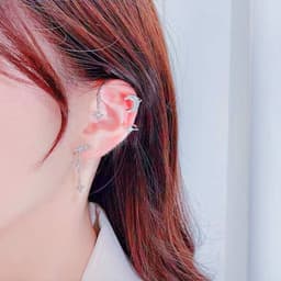image-Moon Ear Clip Bone Conduction Earring - South Korea Design, No Piercing