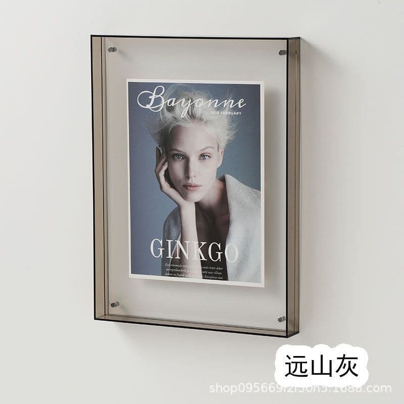 image-Acrylic Photo Frame - Table or Wall Mount
